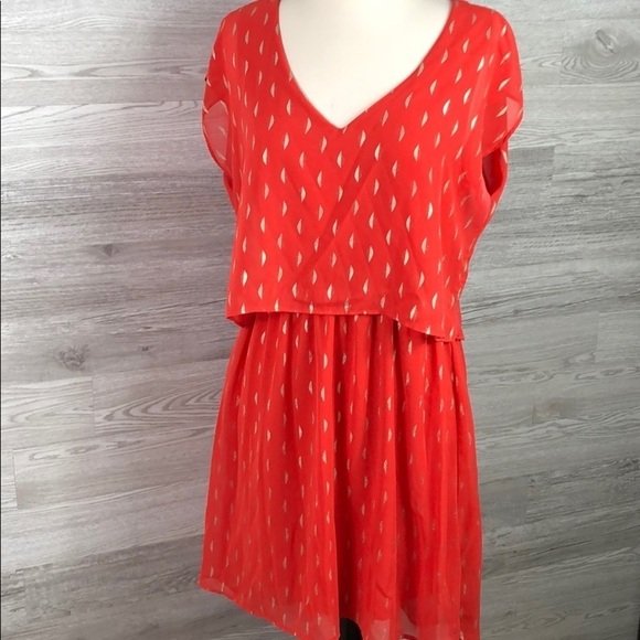 Anthro Francesca’s Midi Dress Cap Sleeve V-Neck - Picture 4 of 7